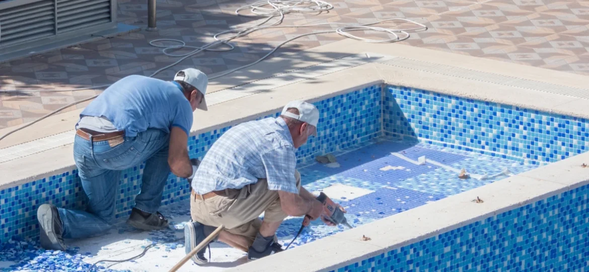 Swimming pool repair service