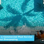 How to Choose a Commercial Pool Service in Dubai Without Overpaying Commercial Pool Service in Dubai with a professional cleaning and maintenance worker servicing a swimming pool.